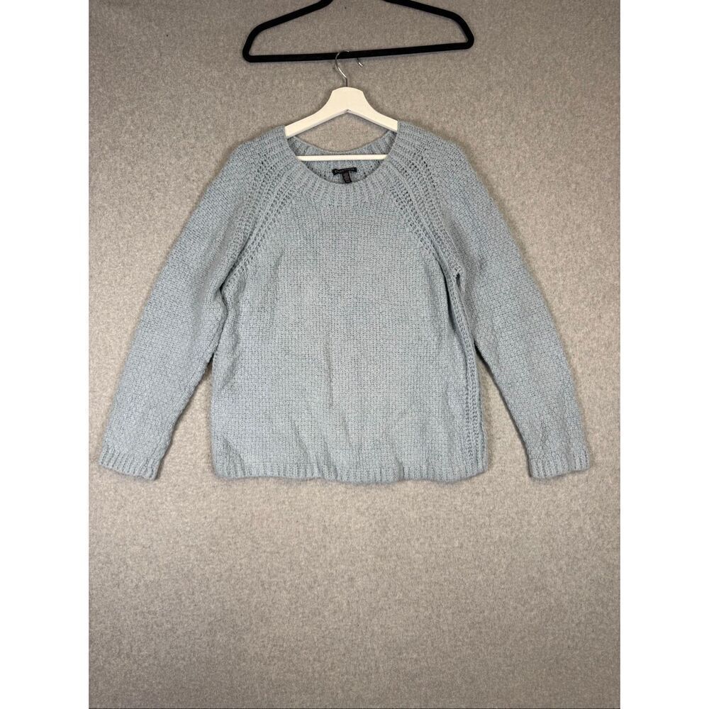 Eileen Fisher Women's Size Medium Cotton Italian Yarn Pullover Sweater V Neck